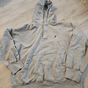 Nautica Men's Light Gray Hoodie